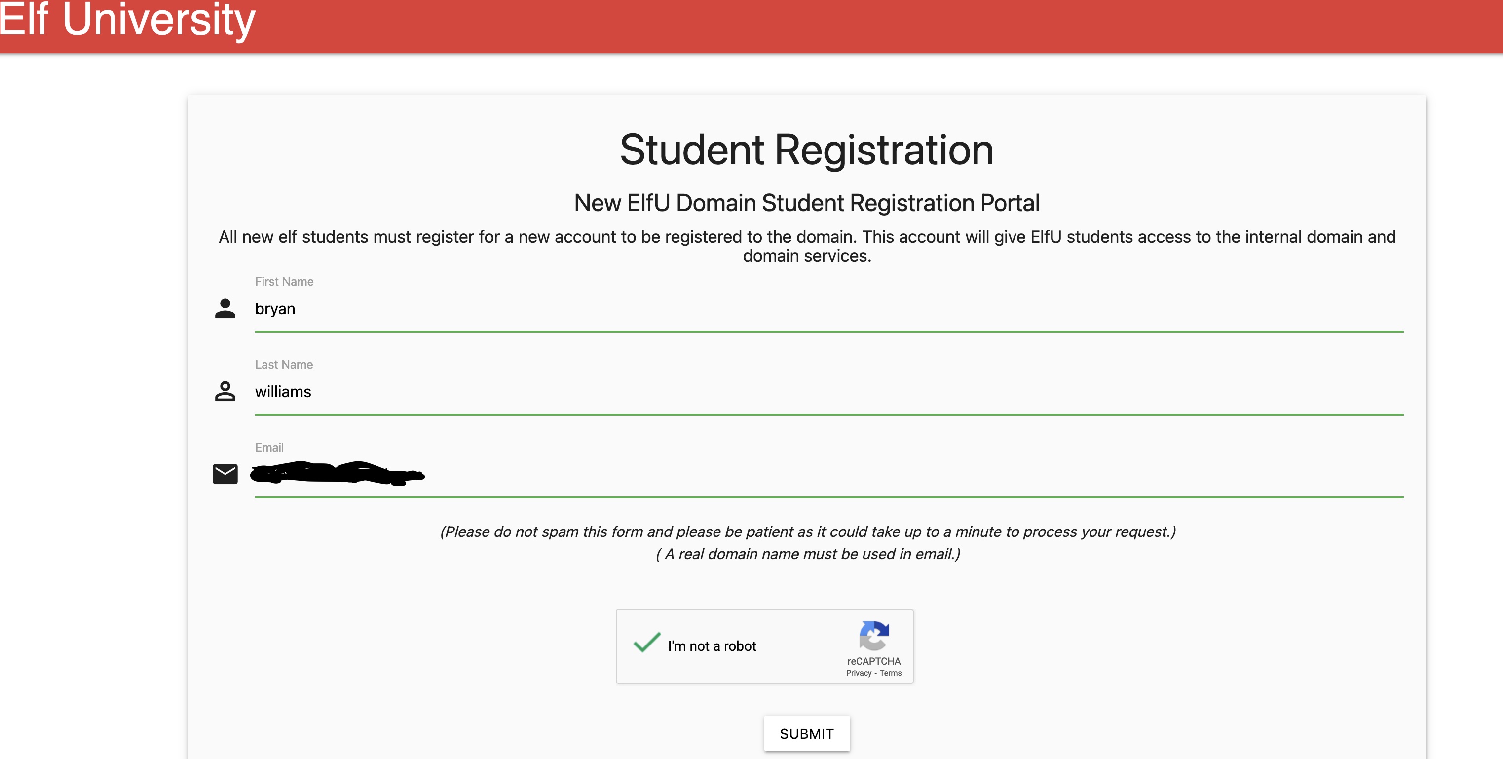 ElfU Registration
